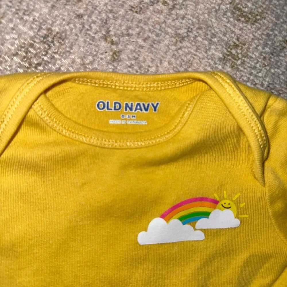 Old Navy Yellow and Black‎ Polka Dot Bodysuits